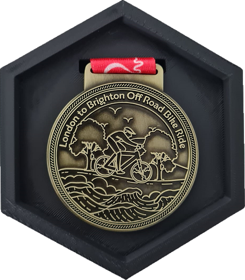 Hexagon medal mount